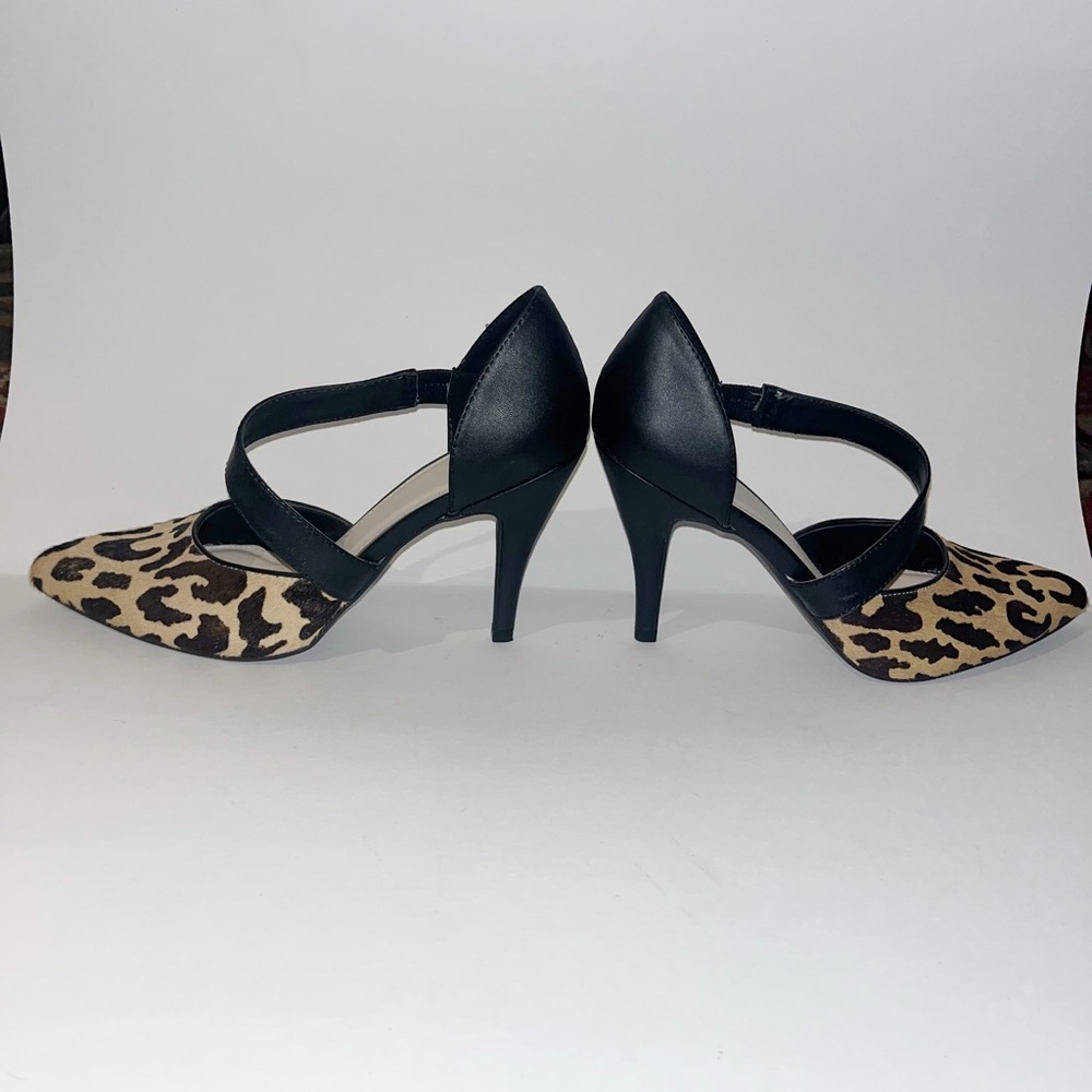 Leopard Print Black Heels